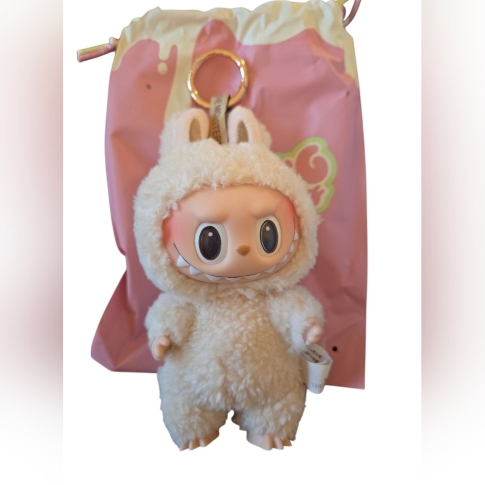 Pop Mart Labubu Exciting Macaron Plush Series - Confirmed Soymilk - Picture 2 of 6